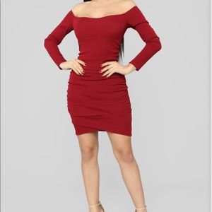 Small, Burgundy Dress